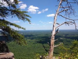 At the top of Crowders Mountain